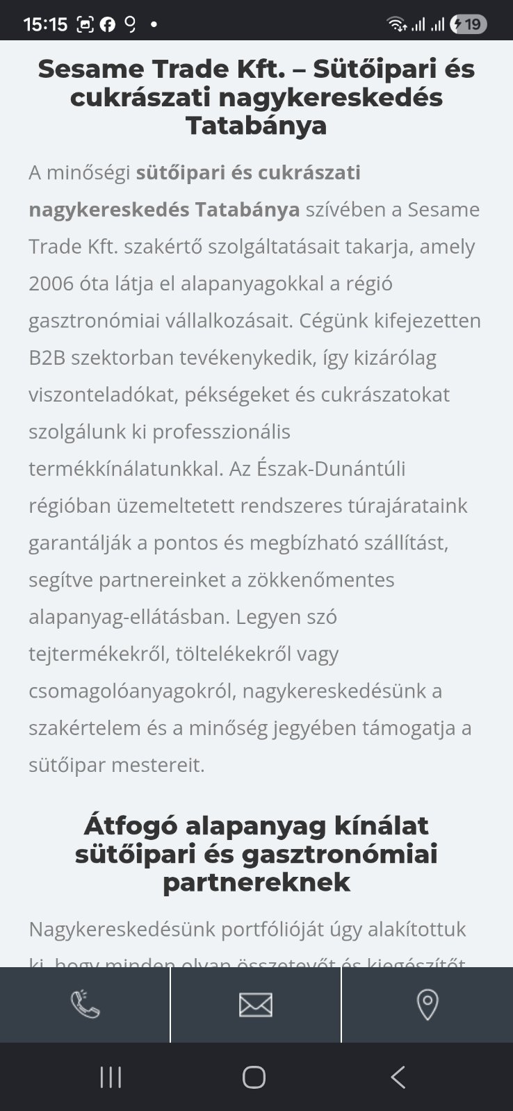Cégleírás AEO-optimalizált tartalommal